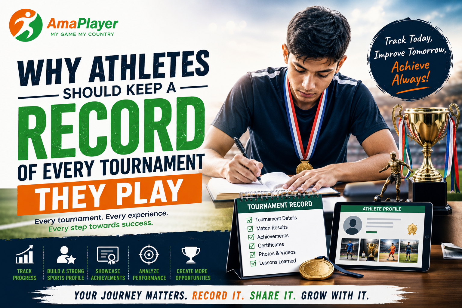 Why Athletes Should Keep a Record of Every Tournament They Play