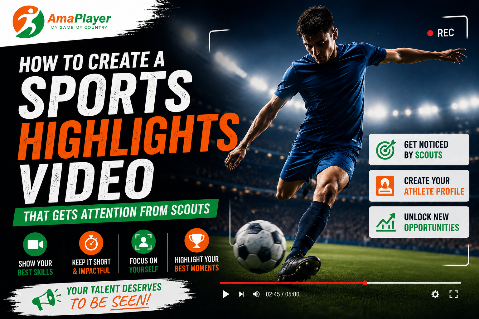 How to Create a Sports Highlights Video That Gets Attention from Scouts | AmaPlayer