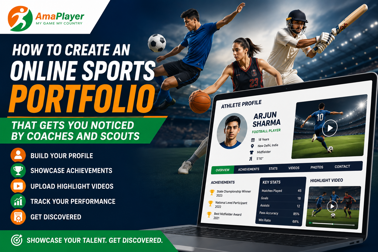 How to Create an Online Sports Portfolio That Gets You Noticed by Coaches and Scouts