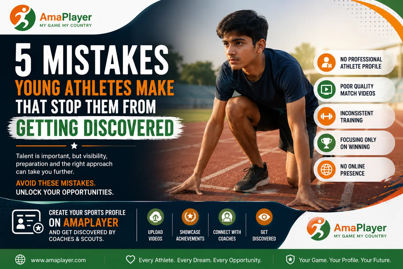 5 Mistakes Young Athletes Make That Stop Them From Getting Discovered