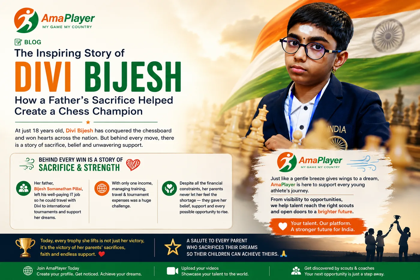 The Inspiring Story of Divi Bijesh: How a Father's Sacrifice Helped Create a Chess Champion