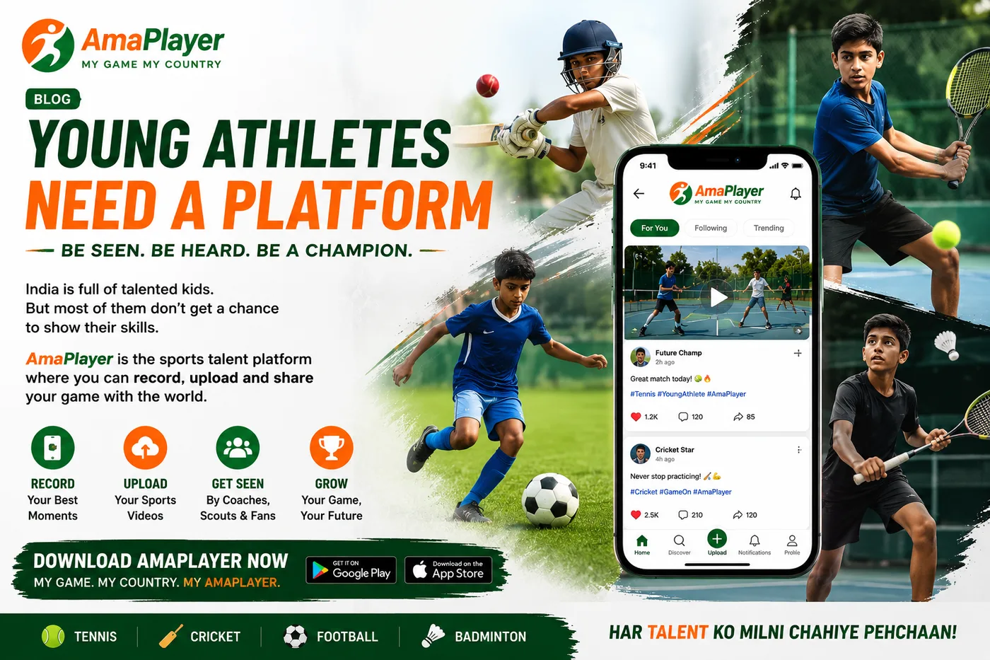 Young Athletes Need a Platform — And AmaPlayer Is Here to Give Them One