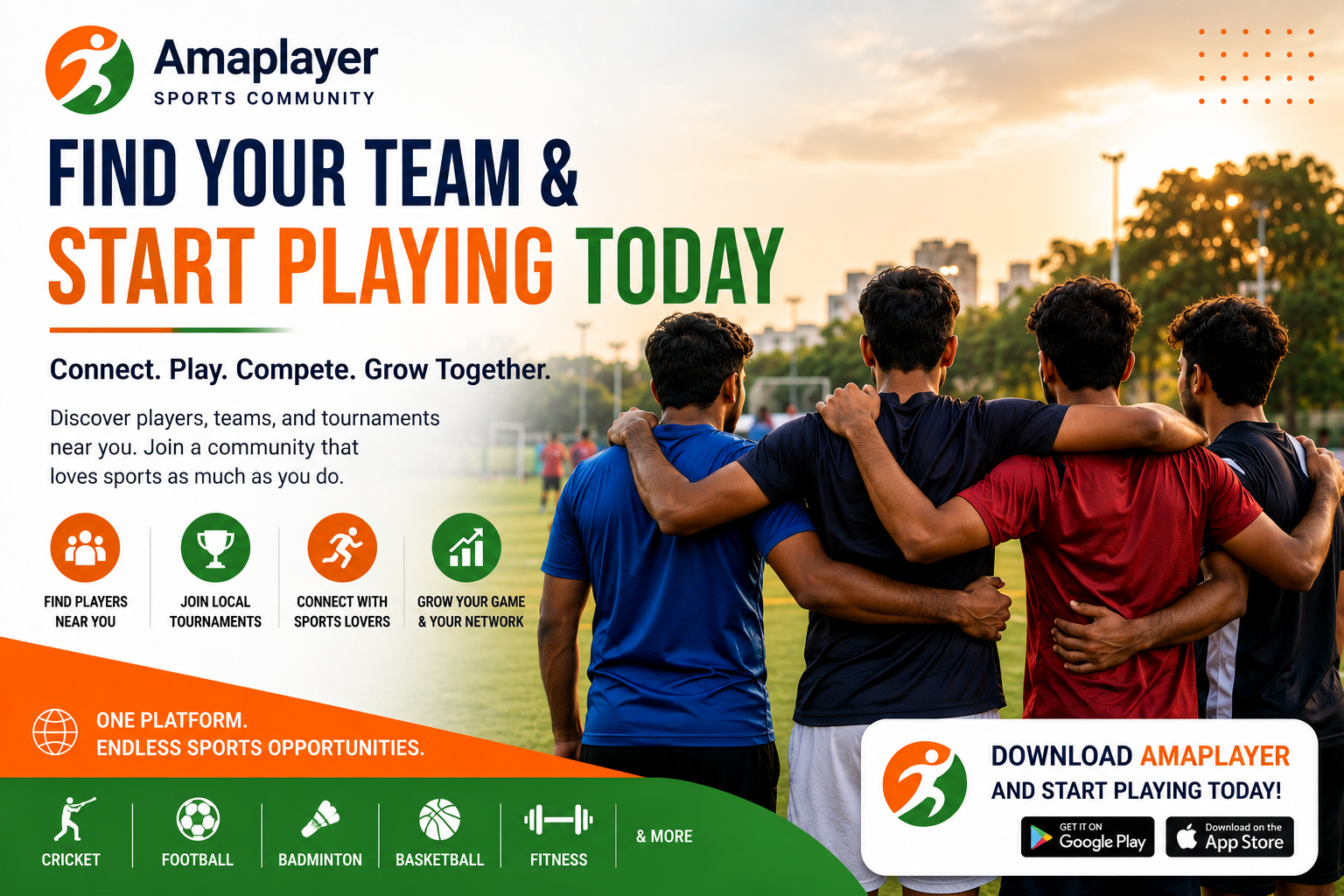 Find Your Team & Start Playing Today