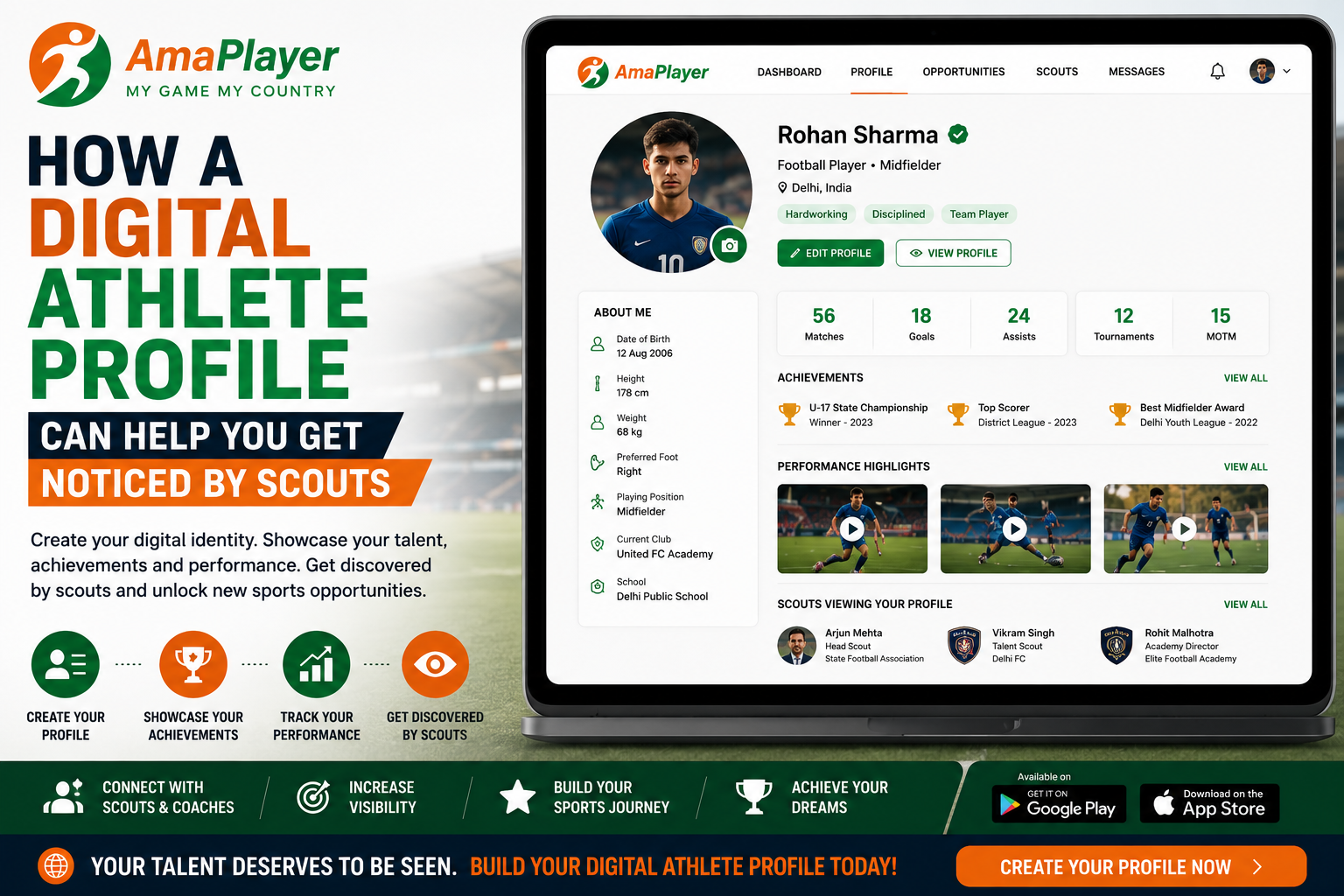 How a Digital Athlete Profile Can Help You Get Noticed by Scouts